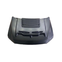 Replacement GT500 STYLE W/AIR VENT SCOOP HOOD, 2015-2020 Ford F150, (Alum)